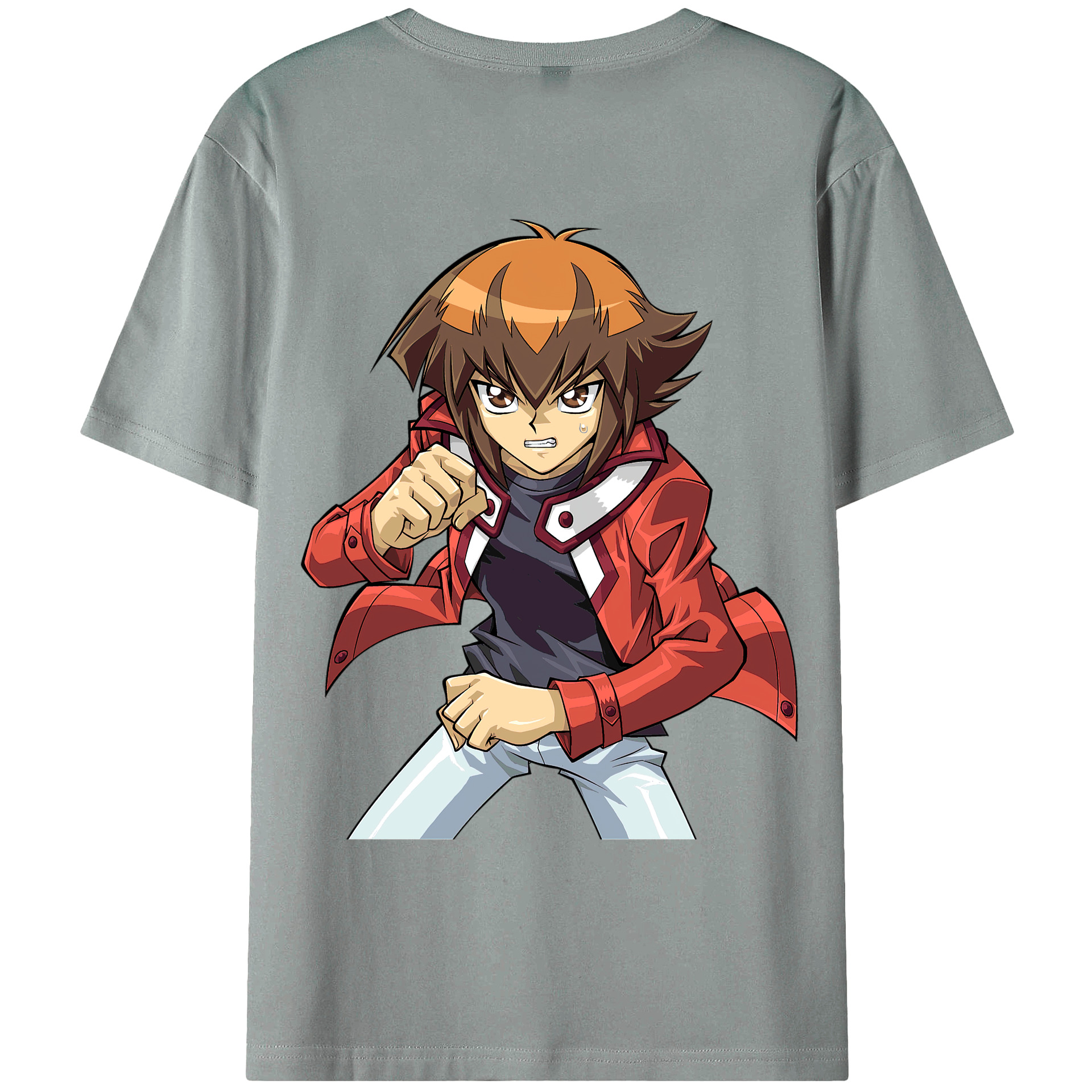 （画像用） 遊☆戯☆王 Yu-Gi-Oh! 綿100％ メンズ半袖Tシャツ（バックプリント） 通気性